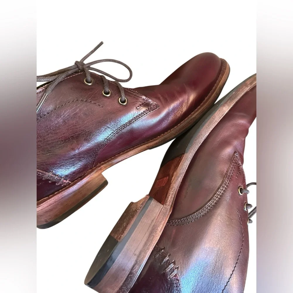Freebird by Steven Mens‎ Mccoy Chukka Boots Leather Sz 11 Burgundy Red